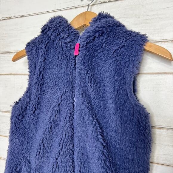 Mini Boden Blue Sherpa Teddy Vest Girls 11-12 - Picture 8 of 10